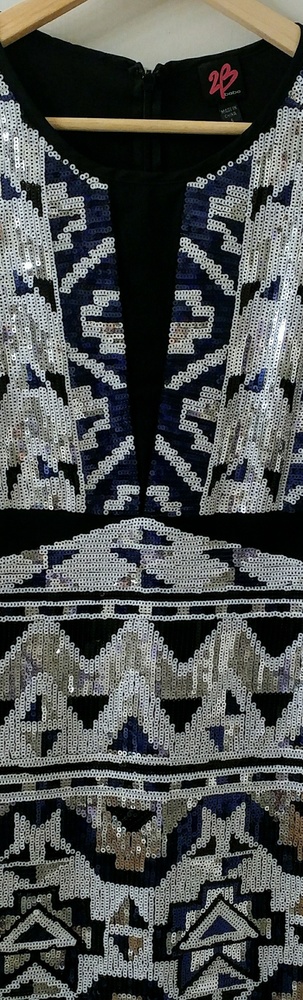 Bebe tribal sequin bodycon dress